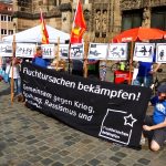 Kundgebung zum Antikriegstag vor der Lorenzkirche