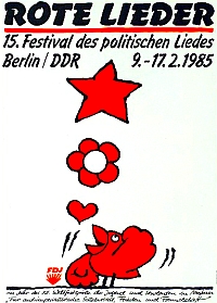 DDR-Musik-Plakat - Illustration zum Artikel singen in Fürth