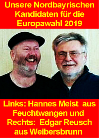 Banner: Kandidaten zur EU-Wahl 2019 