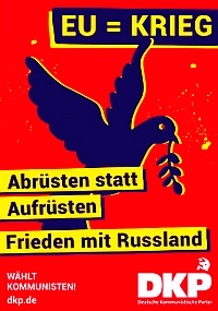 Plakat: Frieden statt EU!