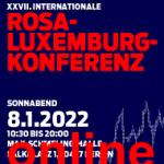 Banner: Rosa-Luxemburg-Konferenz 2022