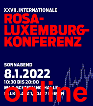Banner: Rosa-Luxemburg-Konferenz 2022