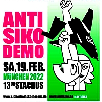 Banner: Anti Siko Demo München