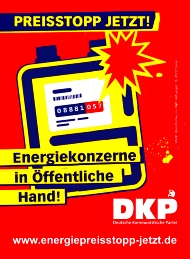Banner: DKP startet Energiepreisstopp-Kampagne