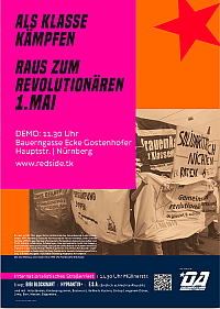 Maiplakat der Revolutionären Maidemo in Nürnberg