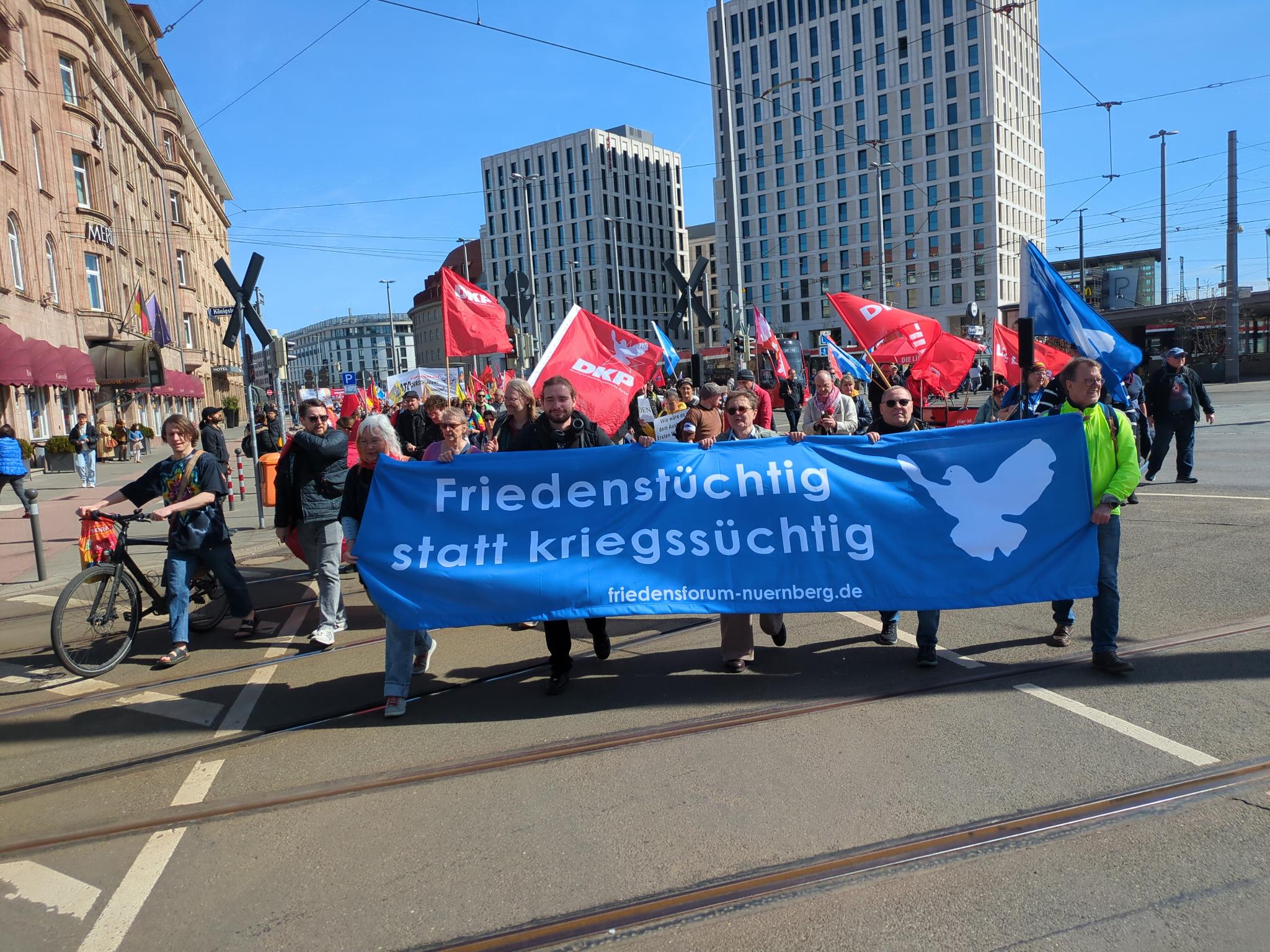 Ostermarsch, Demozug vom Kopernikusplatz